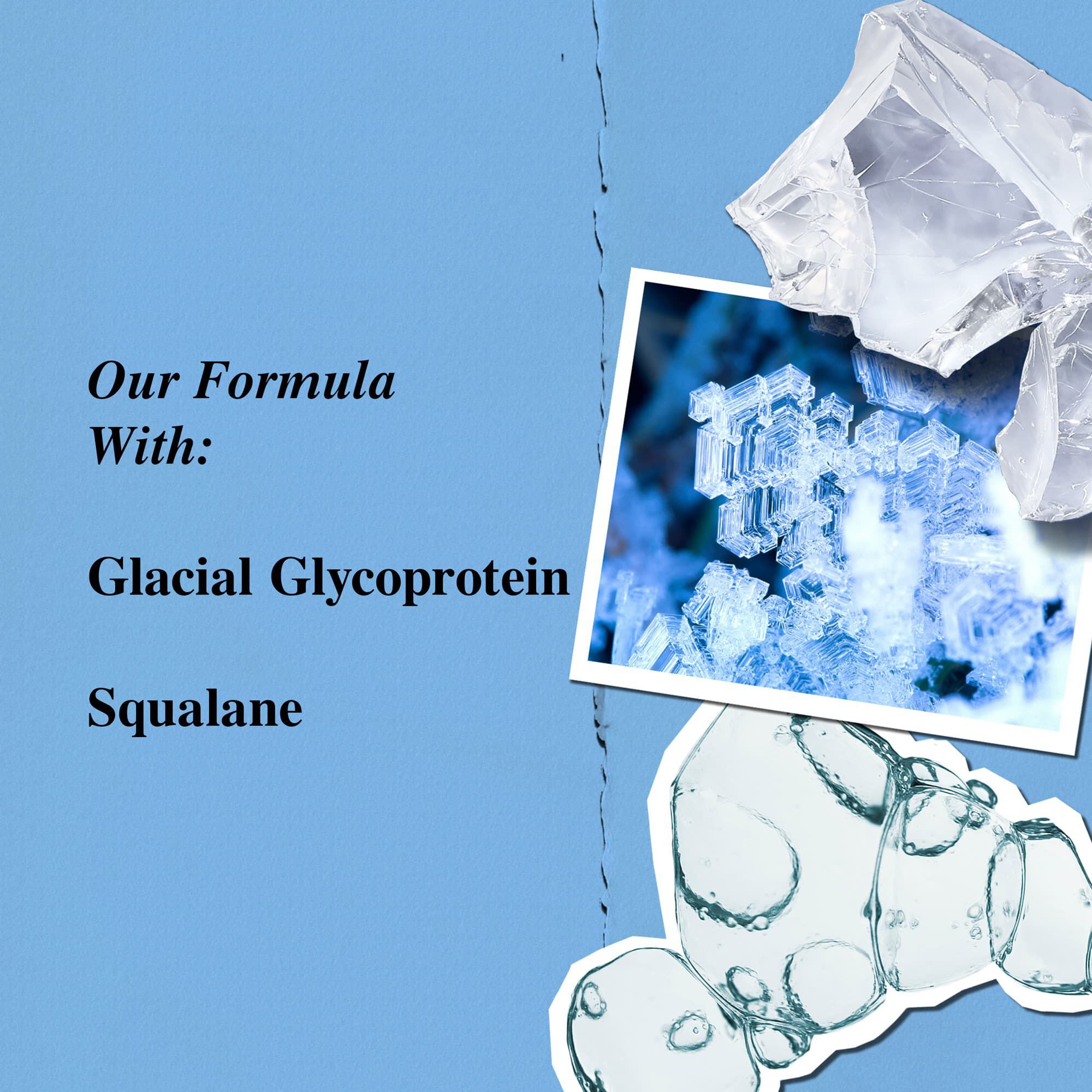 Ingrediente Ultra Facial Cream - glicoproteină glacială și squalane