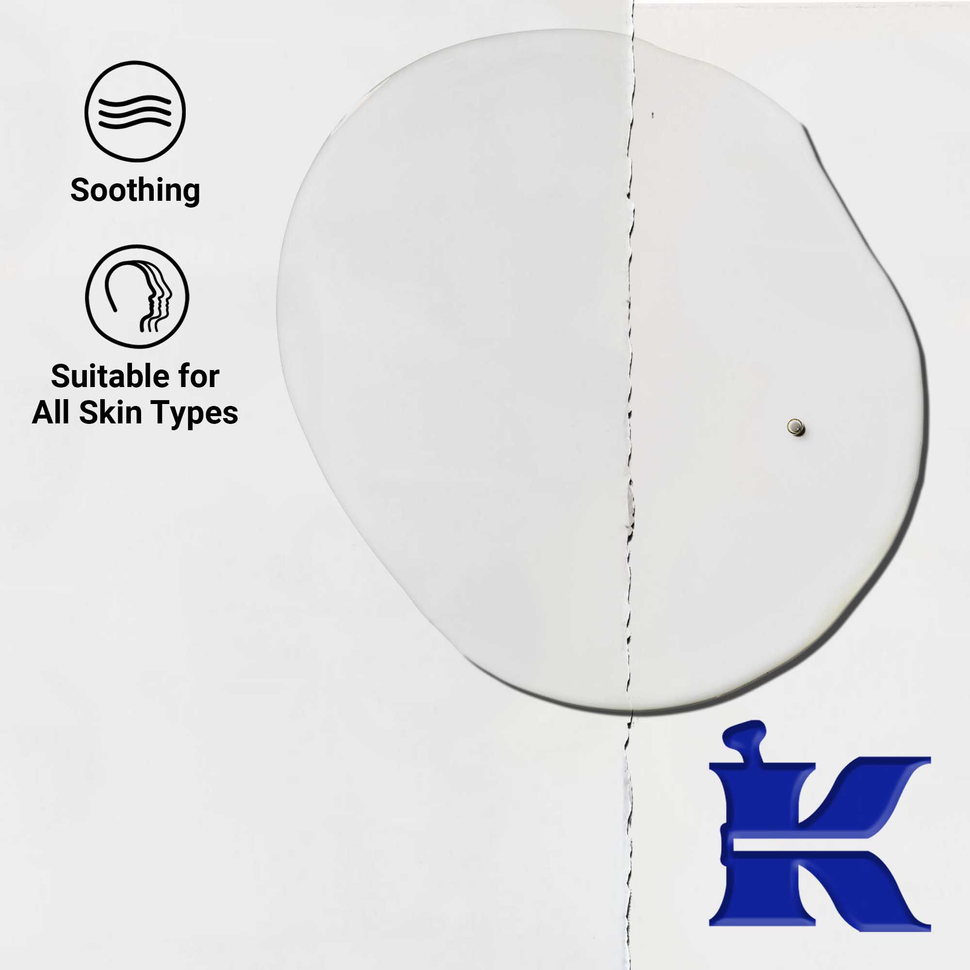 Gros-plan cu textura uleiului facial Midnight Recovery Concentrate. Textul evidențiază capacitatea sa de a netezi și calma, precum și potrivirea pentru toate tipurile de ten.