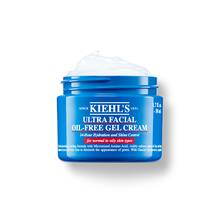 Un borcan de 50 ml de Kiehl's Ultra Facial Oil-Free Gel Cream pe un fundal alb.