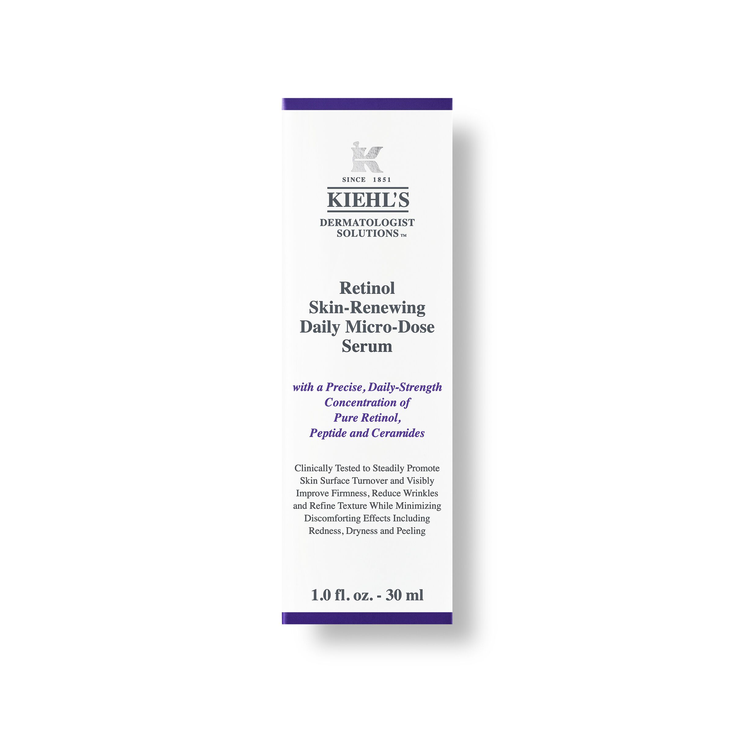 Cutia serumului Kiehl's Retinol Skin Renewing Daily Microdose