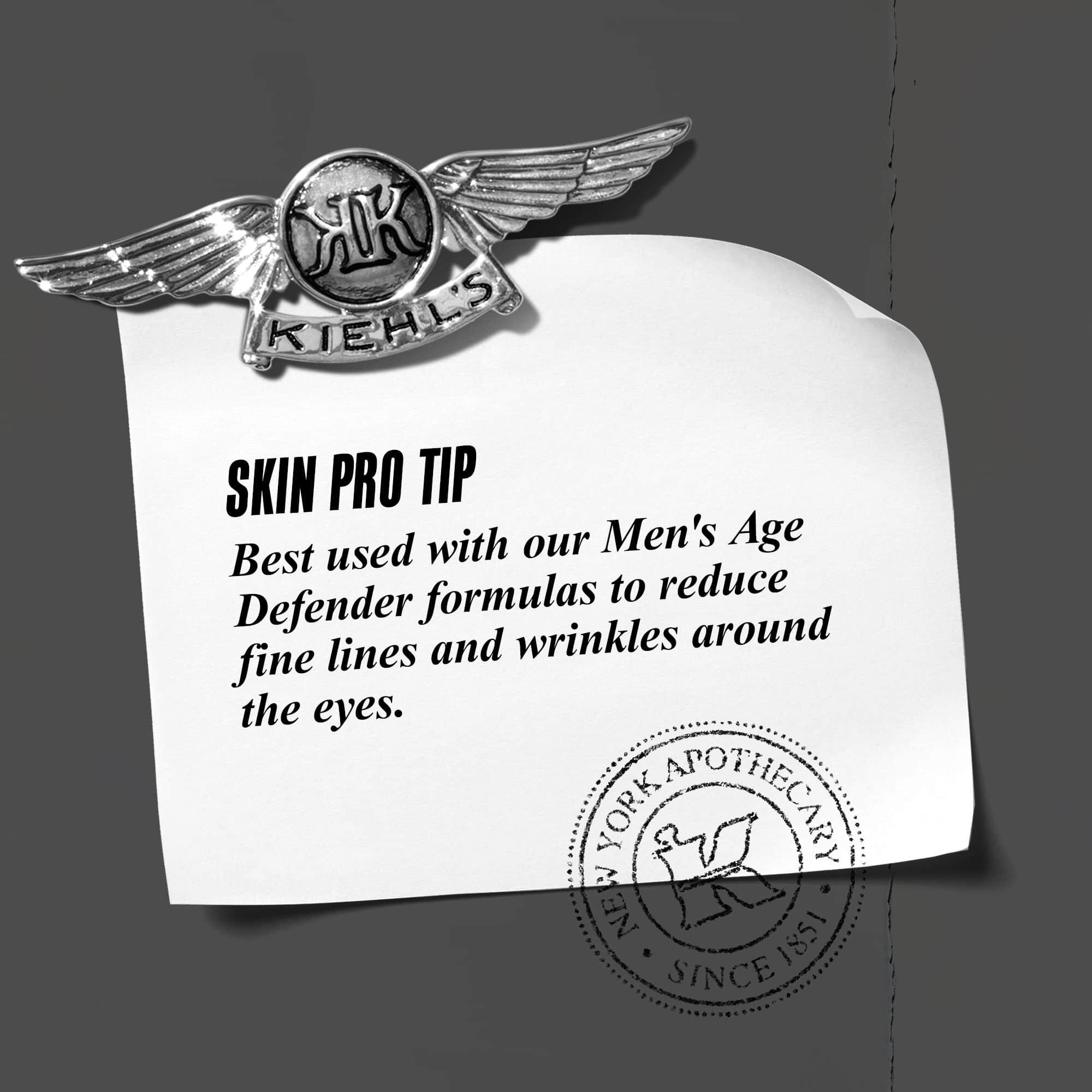 Sfat de la experți: Recomandat să fie utilizat impreună cu produsele din gama Men’s Age Defender pentru a reduce liniile fine și ridurile din jurul ochilor.