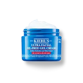 Un borcan de 50 ml de Kiehl's Ultra Facial Oil-Free Gel Cream pe un fundal alb.