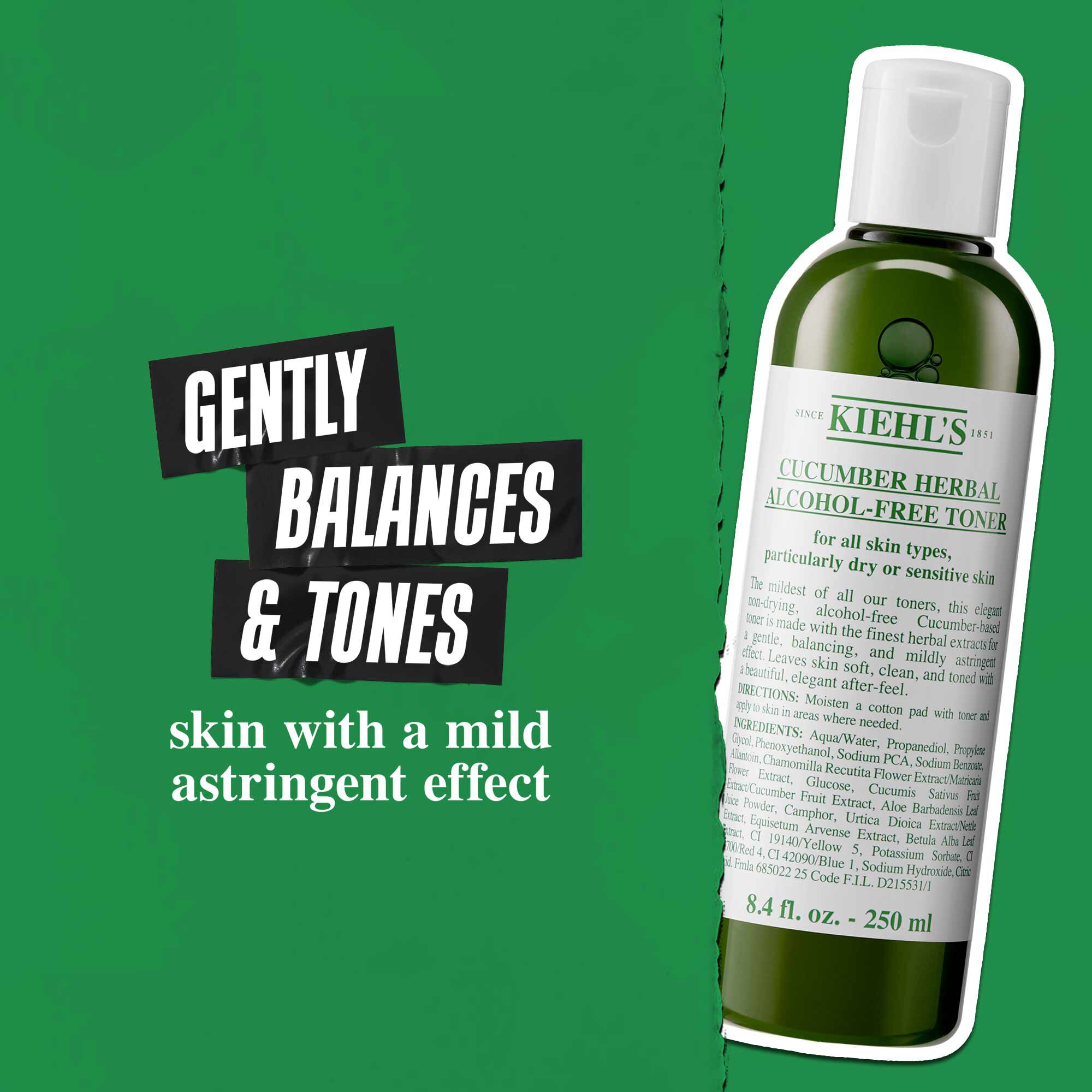 Cucumber Herbal Alcohol-Free Toner - Loțiune tonică cu castravete