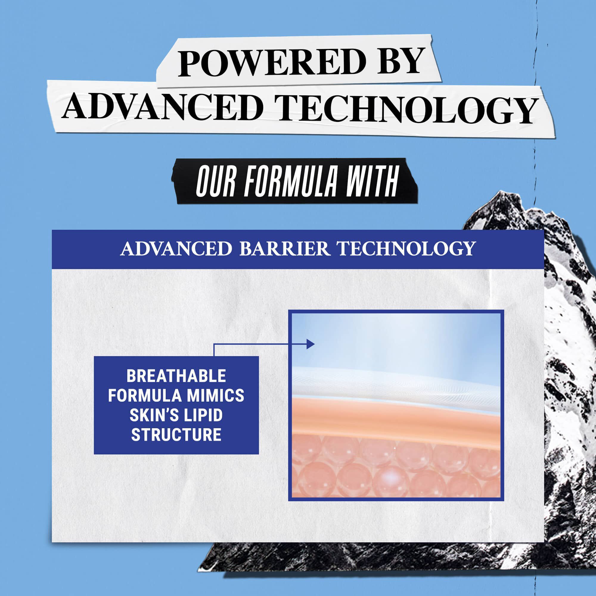 Ilustrație a tehnologiei avansate - Formula respirabilă imită structura lipidică a pielii