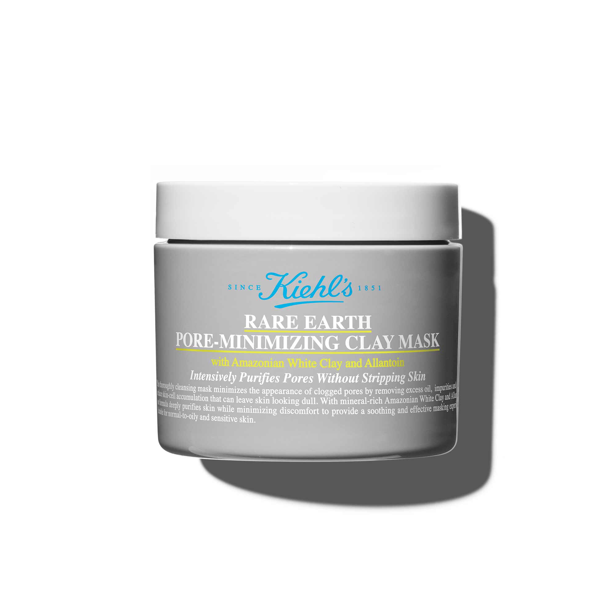 Vedere frontală a borcanului de Kiehl's Rare Earth Deep Pore Cleansing Masque 125 ml