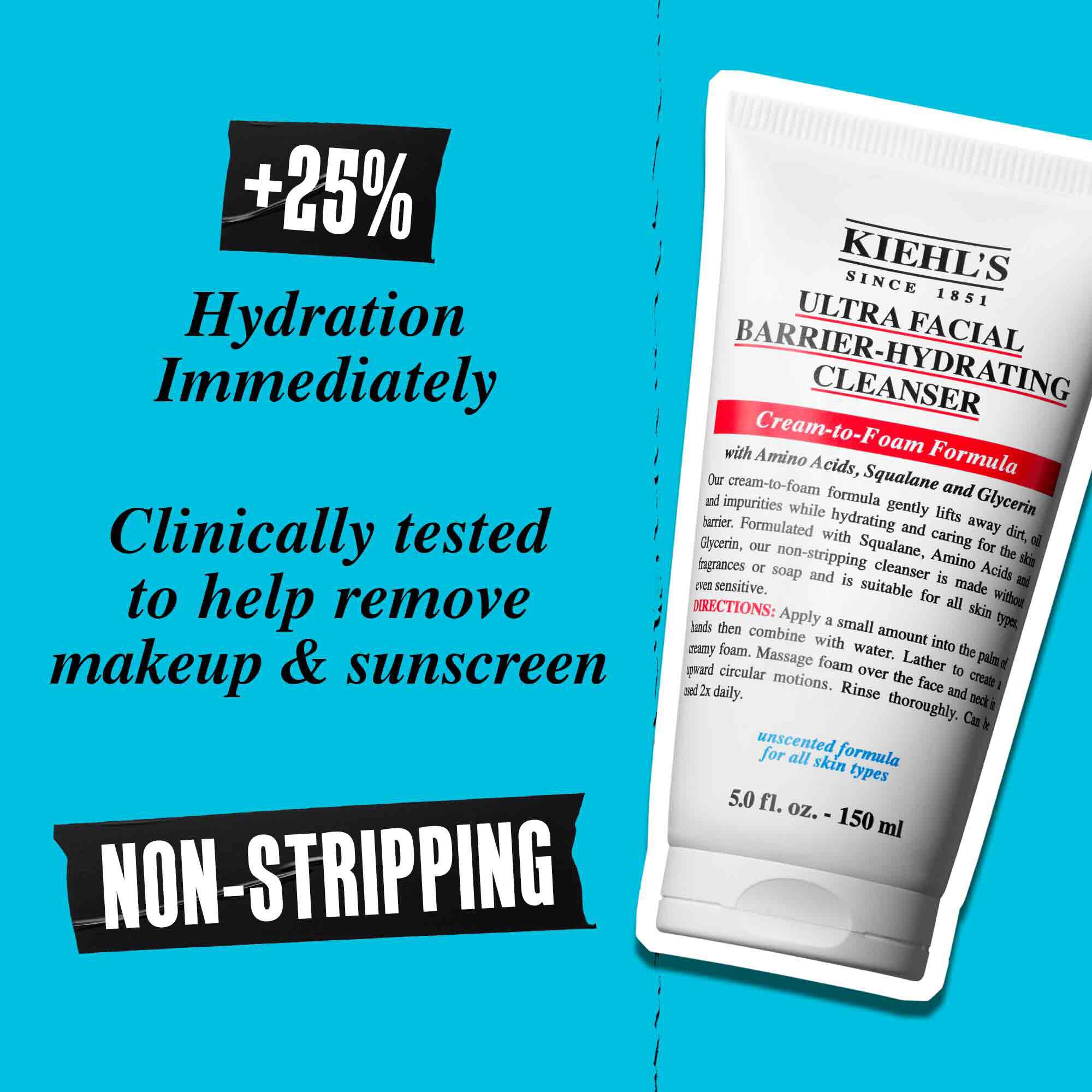 Ultra Facial Barrier-Hydrating Cleanser - Produs de curățare pentru ten sensibil