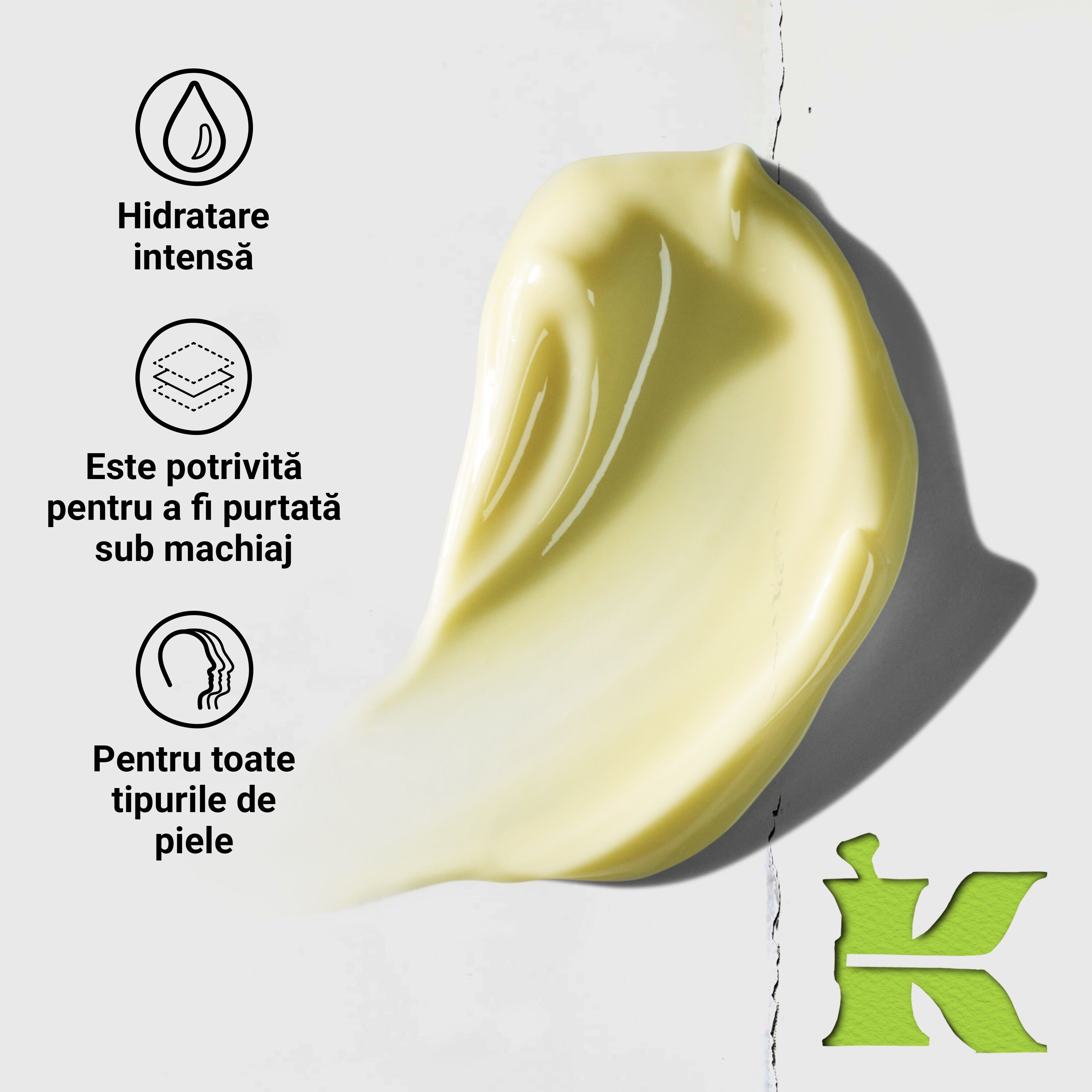 Model care face cu ochiul cu un borcan de Kiehl's Creamy Eye Treatment with Avocado acoperind un ochi