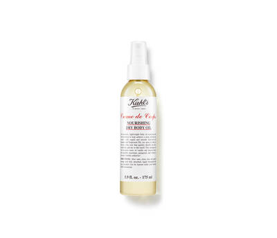 Ulei de corp hidratant Kiehl's, in recipient de spray, 175 ml, cu eticheta clară și design elegant.