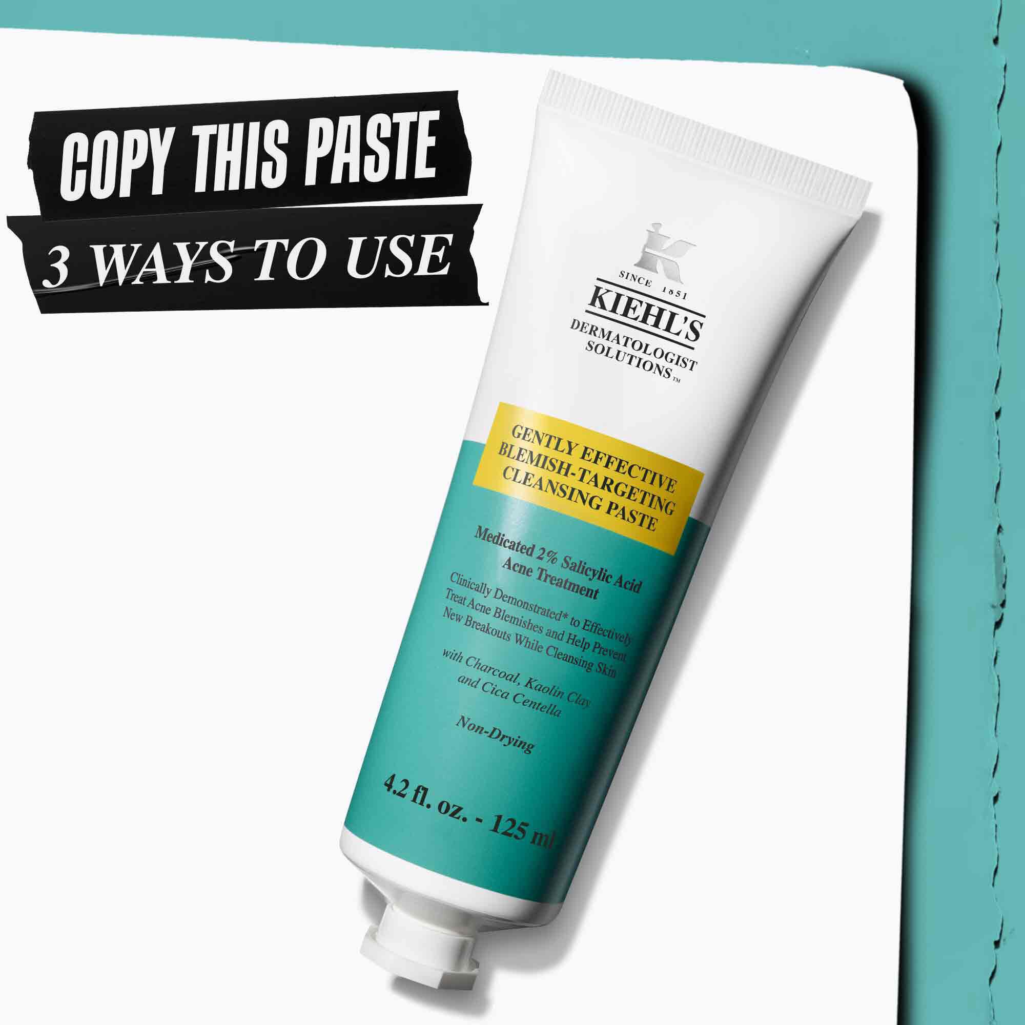 Directions on how to use Gently Effective Blemish-Treating Cleansing Paste​