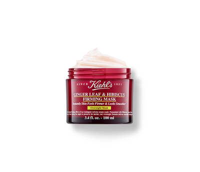 Masca de față Kiehl's cu frunze de ghimbir și hibiscus, 100 ml, pentru intinerirea și netezirea pielii.