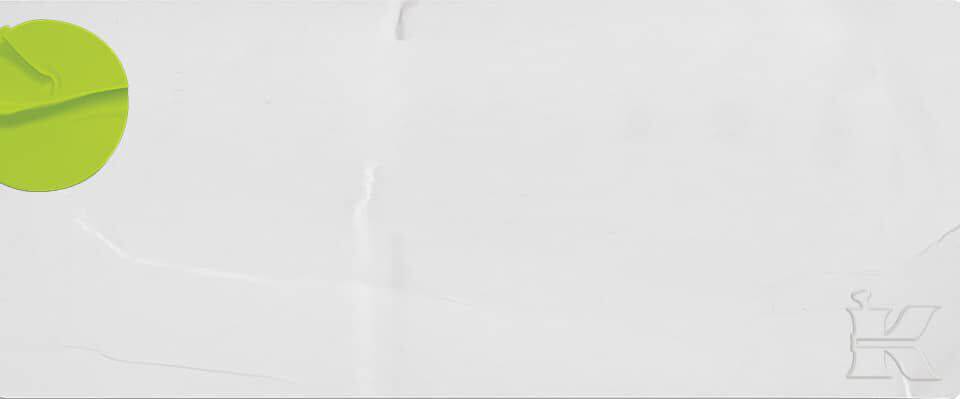 A minimalist design featuring a green abstract shape on the left side against a white background, with a faint outline and a subtle texture.