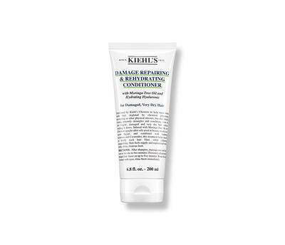Șampon Kiehl's pentru repararea și hidratarea părului deteriorat, cu ulei de arbore de ceai și acid hialuronic.